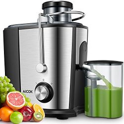 Aicok Juicer Juice Extractor, Wide Mouth Centrifugal Juicer BPA Free Food Grade Stainless Steel  ...