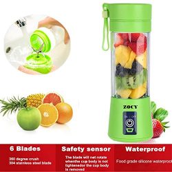 ZOCY Personal Blender USB Juicer Cup Portable Juicer Blender Rechargeable Fruit Mixing Machine F ...