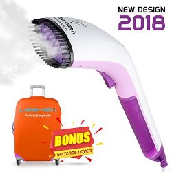 Powerful Portable Steamer – Professional, Quick-Heating, Handheld Wrinkle Remover – Steam, Disin ...