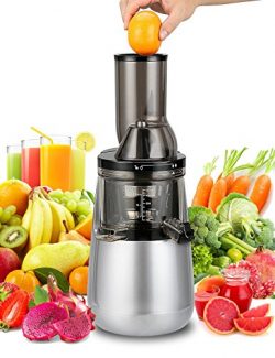 Slow Masticating Juicer by Tiluxury , Low Speed With Wide Chute Anti-Oxidation ,Whole Fruit and  ...