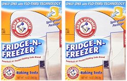 Arm & Hammer Baking Soda, Fridge-N-Freezer Pack, Odor Absorber, 14 oz – 2 Pack