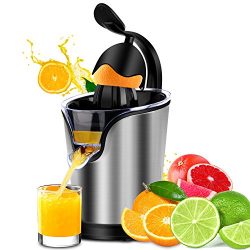 Citrus Juicer Stainless Steel Electric Orange Citrus Juicer Extractor Pulp Control Squeezer Mach ...