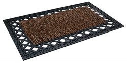 GrassWorx Clean Machine French Quarter Doormat, 24″ x 36″, Coffee Bean (10376331)