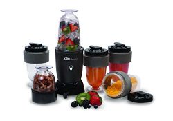 MaxiMatic EPB-1800 Elite Cuisine 300-Watt 17-Piece Personal Drink Blender – BPA Free, Black