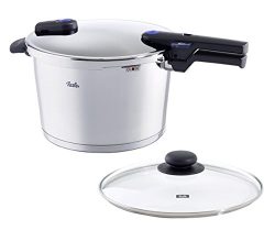 Fissler 8.5 quart Vitaquick Pressure Cooker with Glass Lid Set