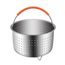 Steamer Basket for 3 or 5 Quart Instant Pot Pressure Cooker [6qt available], Sturdy Stainless St ...