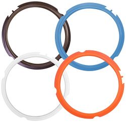 Silicone Sealing Ring for Instant Pot Accessories, Fits Mini 3 Quart Models, Orange, Blue, Brown ...