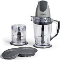 Ninja  QB900B Master Prep Chopper, Blender, Food Processor, Silver (Certified Refurbished)