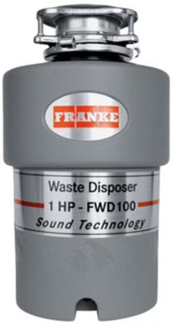 Franke FWD100 1 HP Continuous Feed Waste Disposer with 2800 RPM Magnet Motor