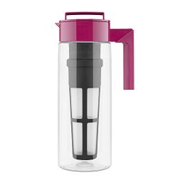 Takeya Flash Chill Iced Tea Maker, 2 Quarts, Raspberry