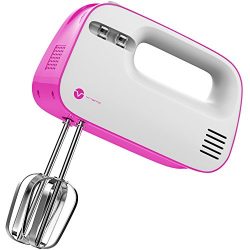 Vremi Electric Hand Mixer 3 Speed with Built-in Storage Case – 150 Watt Power Egg Beater H ...