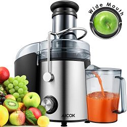 Aicok Juicer Wide Mouth Juice Extractor 1000 Watt Centrifugal Juicer Machine Powerful Whole Frui ...