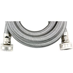 Certified Appliance Accessories Braided Stainless Steel Washing Machine Hose, 6ft