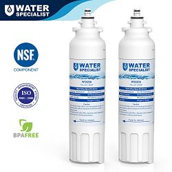 Waterspecialist LT800P Refrigerator Water Filter Replacement for LG LT800P, ADQ73613401, Kenmore ...