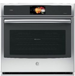 GE Profile PT9051SLSS 30 Inch Smart 5 cu. ft. Total Capacity Electric Single Wall Oven with 2 Ov ...