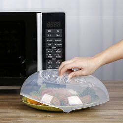 Microwave Splatter Cover, Food Splatter Guard Microwave Splatter Lid with Steam Vents | 11.5  ...