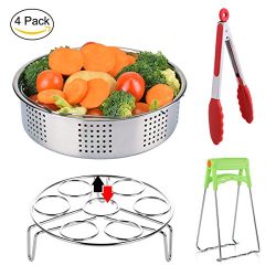 Steamer Basket, Aiduy Stainless Steel Strainer Basket Egg Steamer Rack Vegetable Steamer Pot wit ...