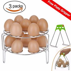 2018 New Steamer Racks, Stainless Steel Stackable Egg Steaming Rack Stand for Instant Pot 6qt/8q ...