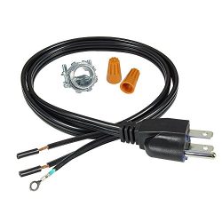 Power Cord Kit for InSinkErator Garbage Disposals by Northstar Decor. UL Listed and Universal Fi ...