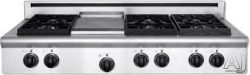 American Range Legend Series 48 Inch Pro-Style Gas Rangetop with 4 Sealed Burners, 11 Inch Gridd ...