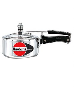 HAWKIN Classic CL15 1.5-Liter New Improved Aluminum Pressure Cooker, Small, Silver