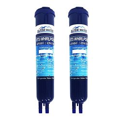 Alpine Water Refrigerator Water Filter Compatible to Whirlpool 4396841, 4396710, Filter3, Kenmor ...