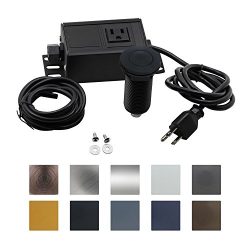 Sink Top Air Switch Kit, Garbage Disposal Part Built-Out Adapter Switch (LONG BLACK PLASTIC BUTT ...