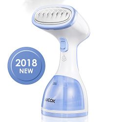 260ml Clothes Steamer, Aicok 2 in 1 Garment Steamer, Fast-heat Handheld Clothing Steamer for Hom ...