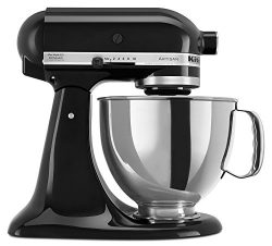 KitchenAid KSM150PSOB Artisan Series 5-Qt. Stand Mixer with Pouring Shield – Onyx Black