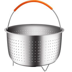 Steamer Basket for 6 or 8 qt Quart Instant Pot Pressure Cooker Accessories, YISCOR Stainless Ste ...