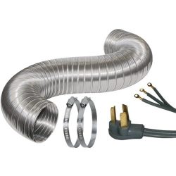 Certified Appliance Accessories Dryer Duct Kit with 3-Wire 30-Amp 6ft Cord