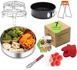 Premium Instant Pot Accessories Set – 7 Pieces Value Pack – Fits 5, 6, 8 QT Pressure Cooker. Ste ...