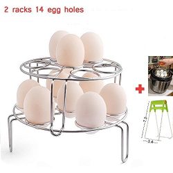 Egg Stand Stackable Steamer Rack Essential Stainless Steel Accessories For instant Pot , Pressur ...