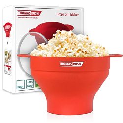 Microwave Popcorn Maker – Microwave Popcorn Popper for Home – Collapsible Silicone B ...