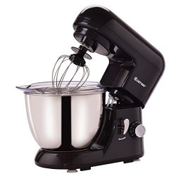 Costway Tilt-head Stand Mixer 4.3Qt 6-Speed 120V/550W Electric Food Mixer w/ Stainless Steel Bow ...