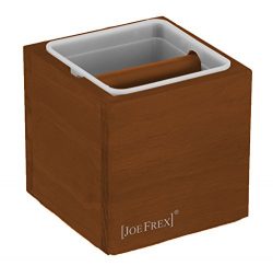 [JOEFREX] Knock Box Classic Brown 6″x6″x6″ Espresso Knock Out Box, Home Knockb ...