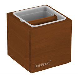 [JOEFREX] Knock Box Classic Brown 6″x6″x6″ Espresso Knock Out Box, Home Knockb ...