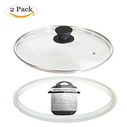 Nice-Components Instant Pot Accessories Glass Lid 6 Quart(with Silicone Handle Knob)+ Free Silic ...