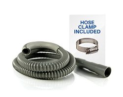 6ft Heavy-Duty Washing Machine Drain Hose With Clamp – Industrial Grade Polypropylene Disc ...