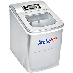 PORTABLE DIGITAL ICE MAKER MACHINE by Arctic-Pro with Ice Scoop, First Ice in 8 Minutes, 26 Poun ...