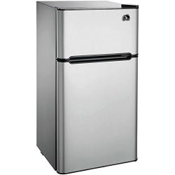 Igloo FR459 2 Door Refrigerator/Freezer, Platinum, 4.5 cu. ft.