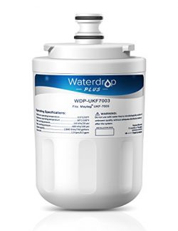 Waterdrop Plus UKF7003 Double Lifetime Refrigerator Water Filter Replacement for Maytag UKF7003, ...