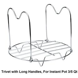 Aiduy Steamer Rack Trivet with Handles for Instant Pot Accessories 3 or 5 Qt Pressure Cooker, St ...