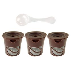3Pcs Coffee Filter Cup Stainless Steel Tea Pods K-Cups Refillable Filter Regard