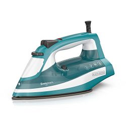 BLACK+DECKER IR16X One-Step Garment Steam Iron with Stainless Nonstick Soleplate, One Size, Turq ...