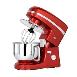 Litchi Stand Mixer, 5.5 Qt. Kitchen Mixer, 650W 6 Speed Tilt-Head Stand Mixers with Splash Guard ...