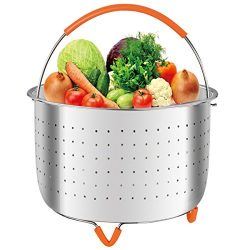 Flight Steamer Basket for 6 or 8 qt Quart Instant Pot Pressure Cooker Accessories Stainless Stee ...