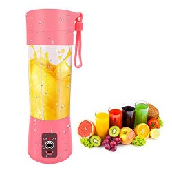 Portable Blender USB rechargeable, Personal Blender for single served, Small Blender for Shakes  ...