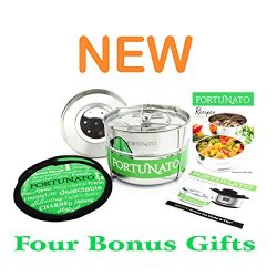 Stackable Stainless Steel Steamer Insert Pans w/Sling, BONUS Interchangeable Steam Lid, Instant  ...