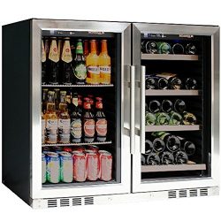 Drinks Refrigerator with Glassdoor KingsBottle – Innovative Combo 100 Can Beverage Cooler  ...